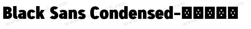 Black Sans Condensed字体转换